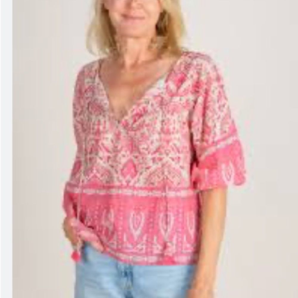 Natural life, Heidi top, Boho size large